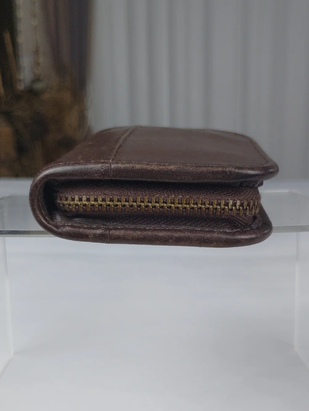 Coach Vintage Brown Leather Zip Wallet. - Picture 7 of 15